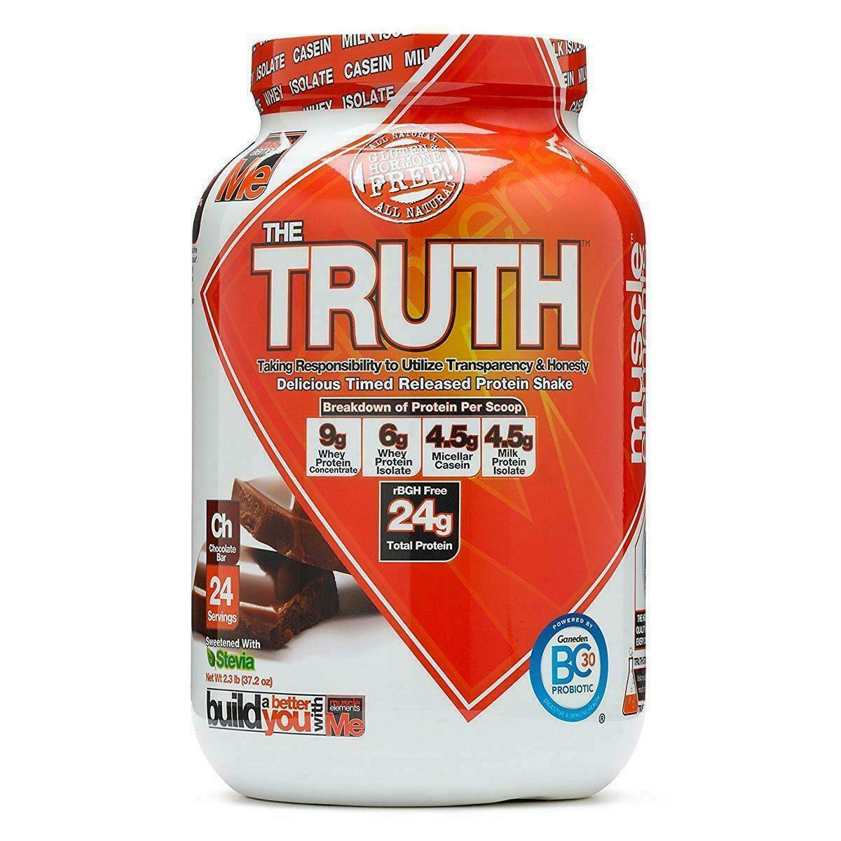 Muscle Elements T.R.U.T.H. All-Natural Protein 2 lb, 24 Serves CHOCOLATE – SALE