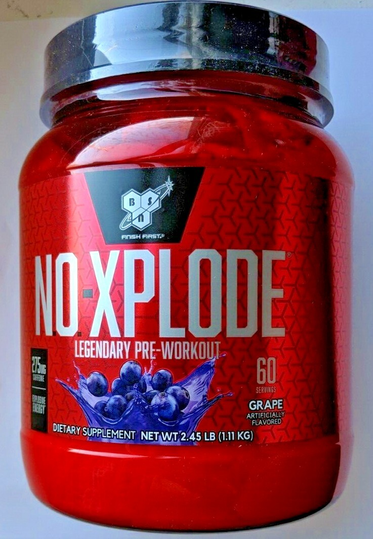 BSN N.O.-XPLODE Pre-Workout Energy Pump 60 Servings.Free Shipping