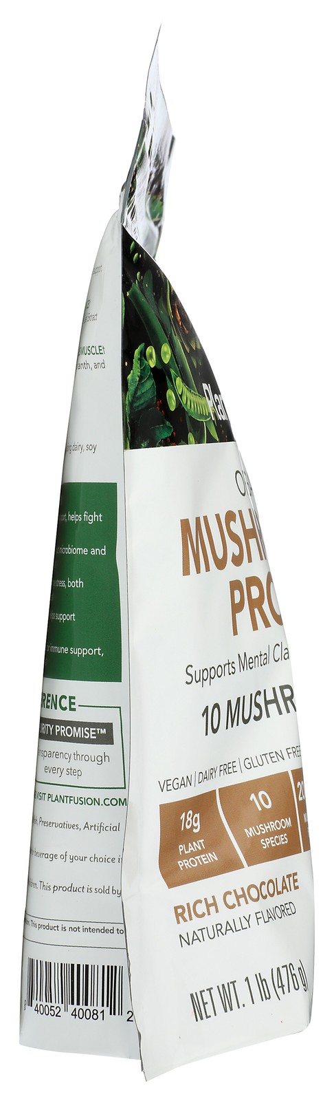 Organic Mushrooms Protein Powder Plantfusion Dietary Supplement Tea 18G 1 Pack