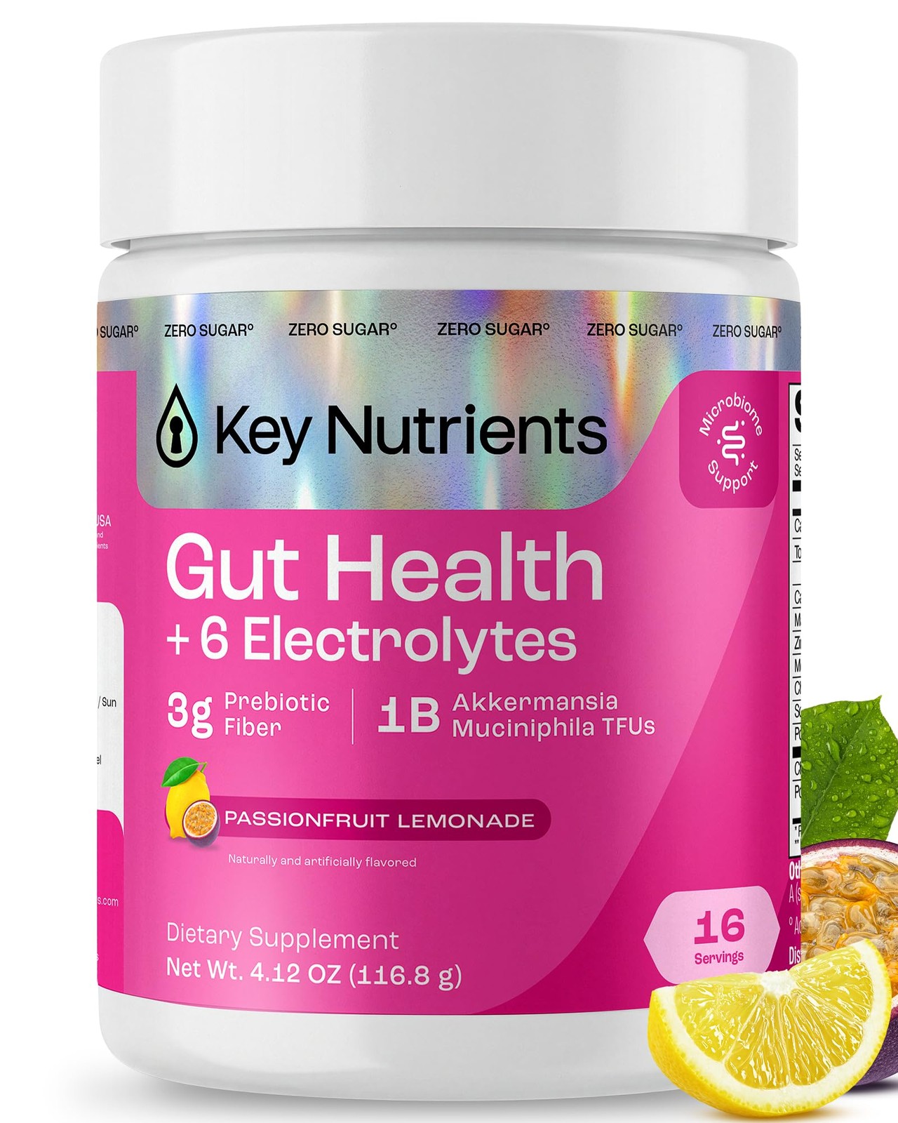 KEY NUTRIENTS Electrolytes Powder No Sugar – Passionfruit 16 Servings