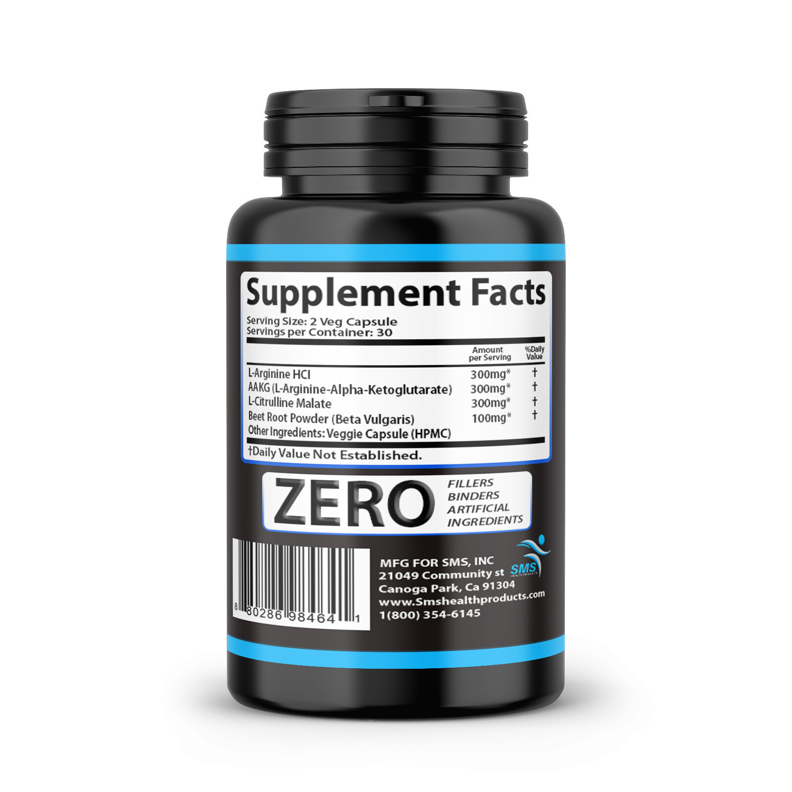 L-Arginine Beet Root 180 Caps Protein Build Nitric Oxide Circulation Boost Aid