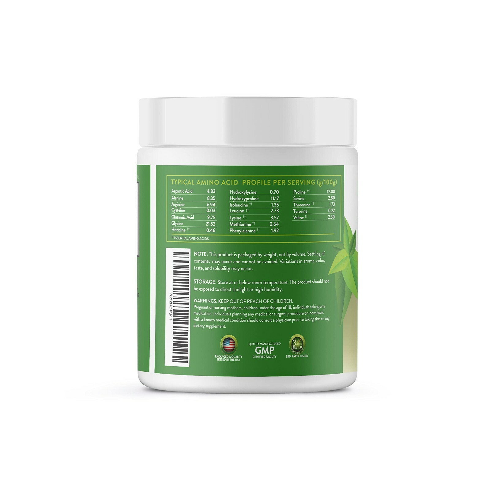Collagen Peptides Powder Gluten Free Dairy Free – Unflavored – 2 Pack (16oz x 2)