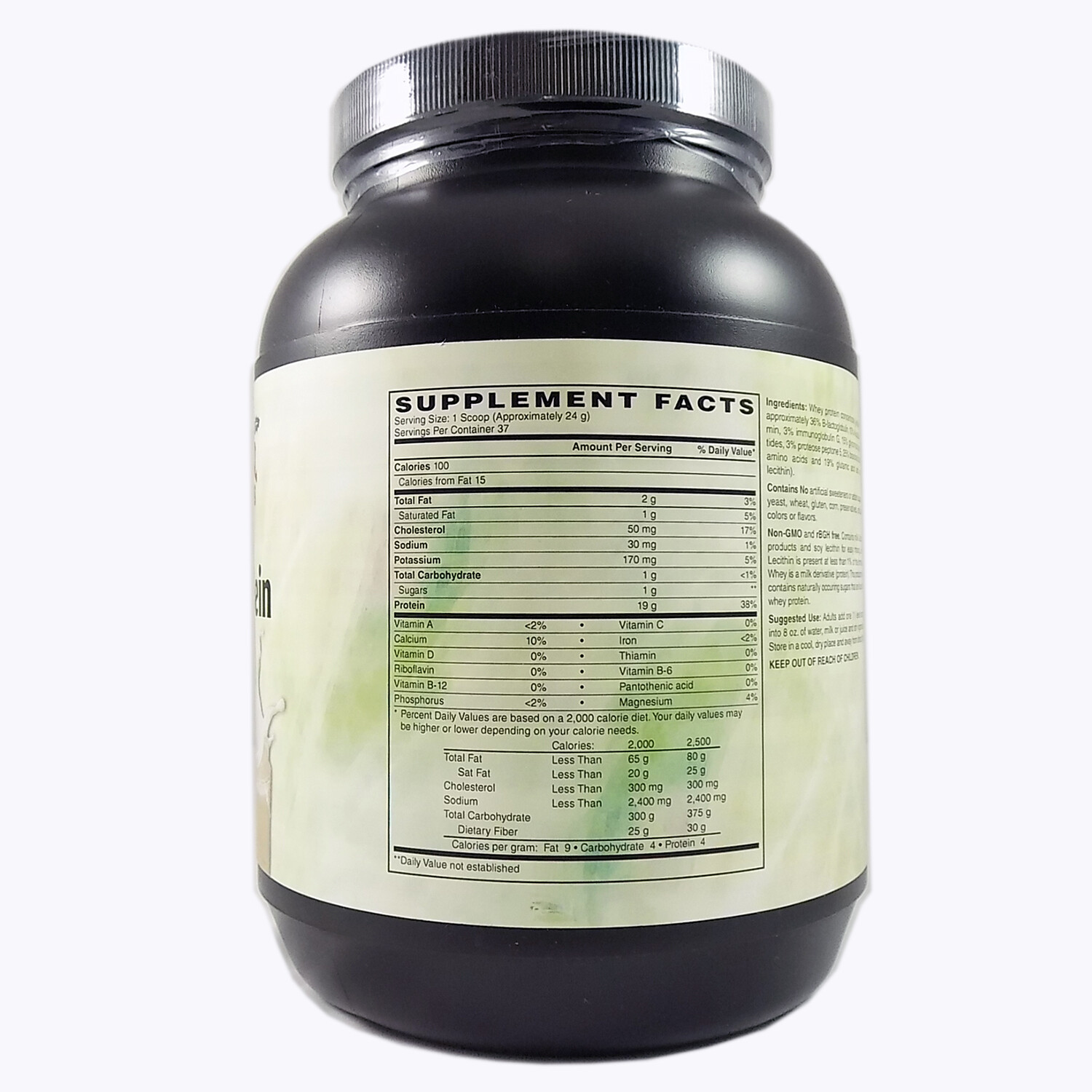 Holly Hill Health Foods, Whey Protein, Unsweetened Unflavored, 32 Ounces