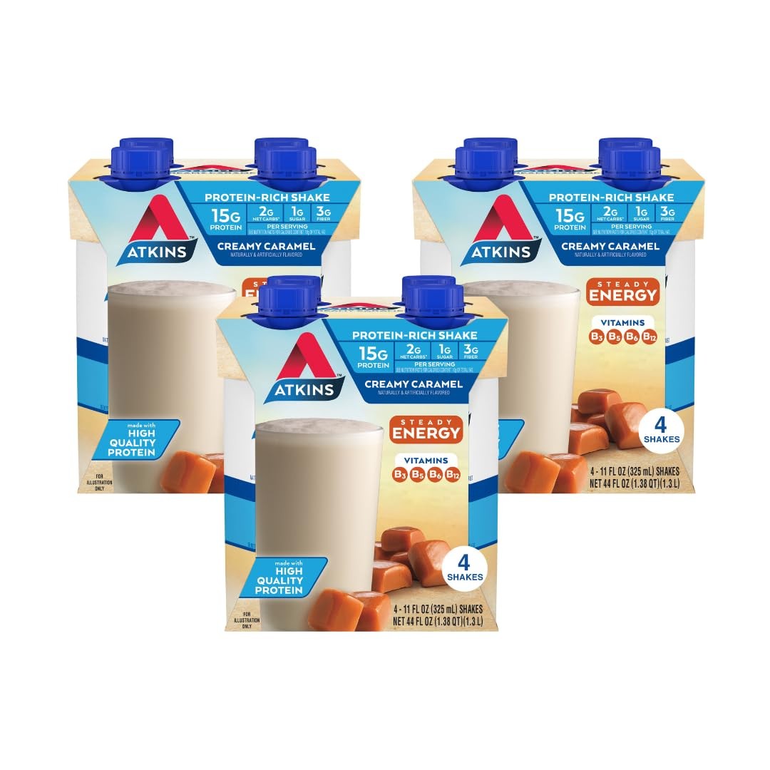 Atkins Atkins Energy Shake Creamy Caramel 4 Count Pack Of 3 604115
