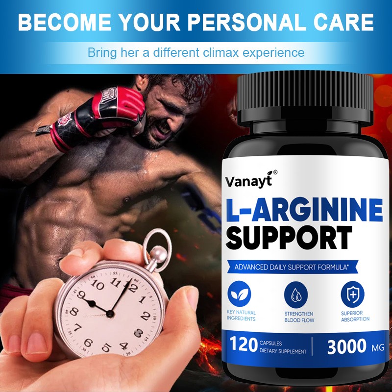 2Packs L-Arginine 3000mg with Black Pepper Muscle Strength Stamina Heart Support