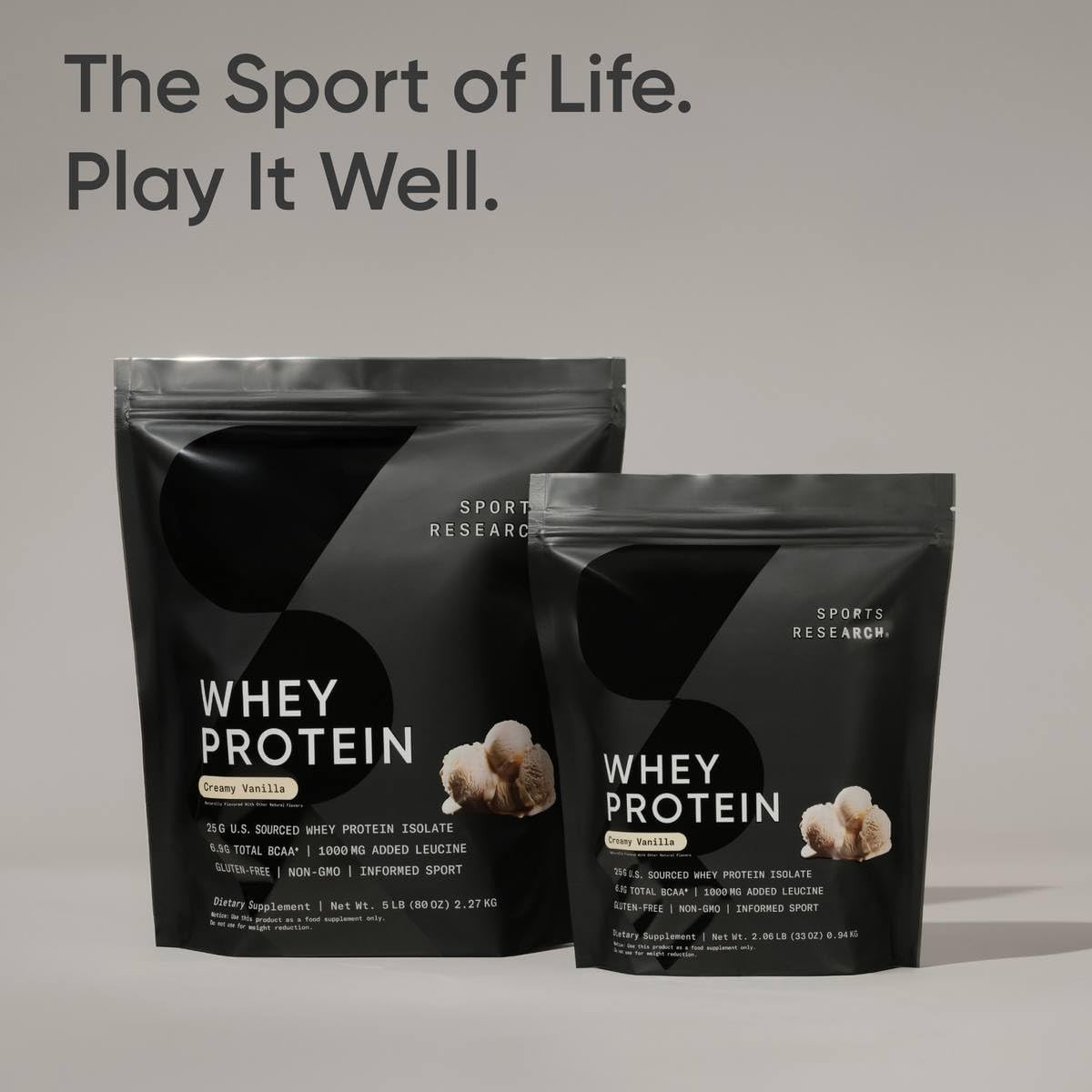 Whey Protein Isolate – Sports Nutrition Protein Powder 25G per Serving – 2.1L…