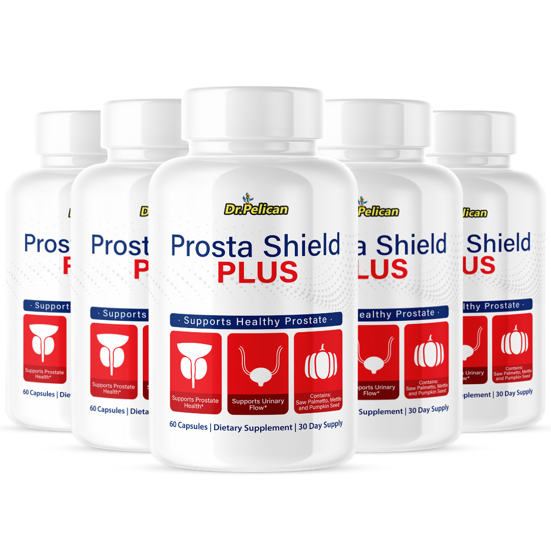 Prosta Shield+- Support Supplement for Men – Urinary & Bladder Health-5 Bottles