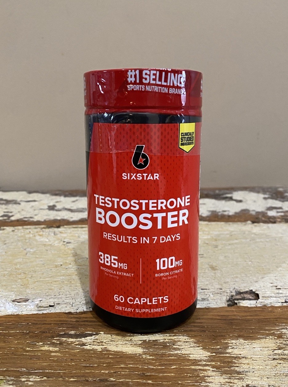 Six Star Testosterone Booster 60 Caplets Supplement Exp 05/2028