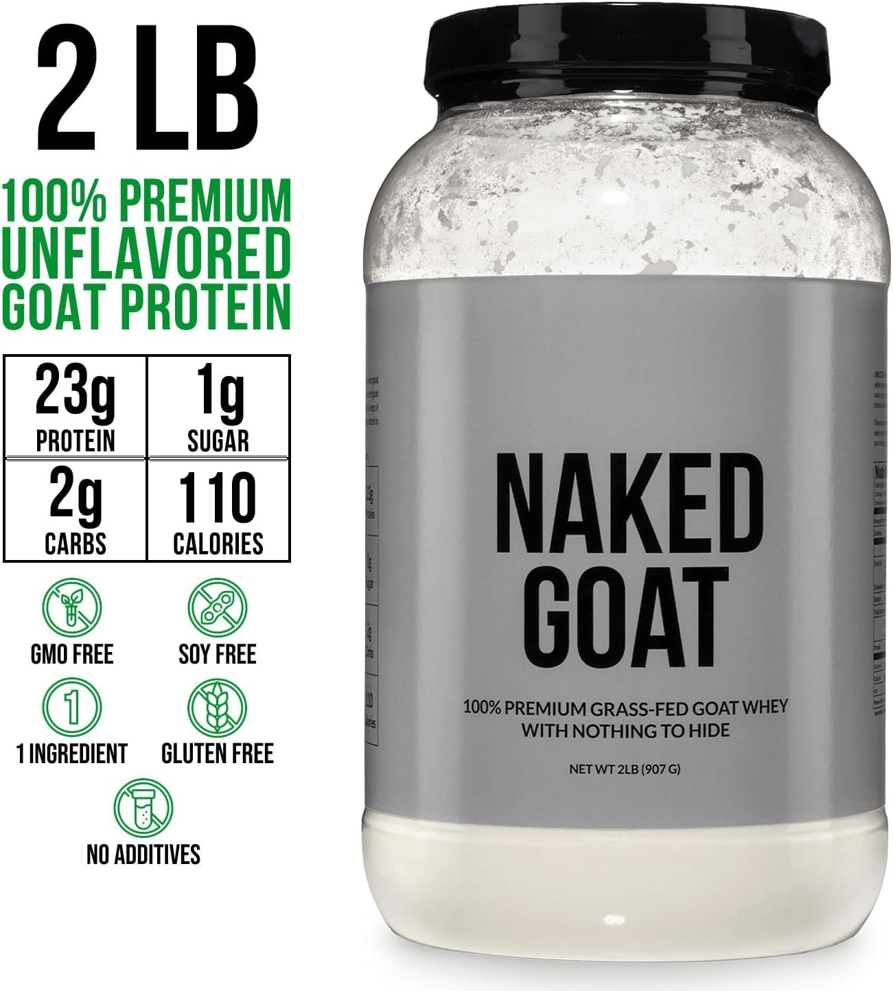 NAKED Goat – Pasture Fed Goat Whey Protein Powder from Small-Herd Wisconsin Dair