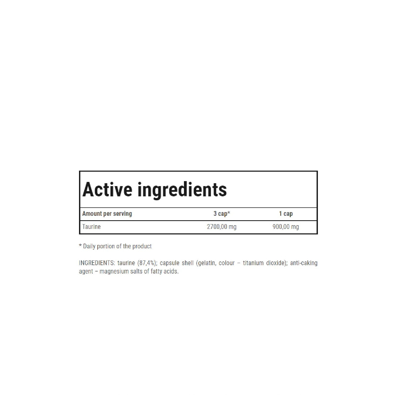 TAURINE SUPPLEMENTS -60-120 Caps -Healthy Amino Prevents Cardiovascular Diseases