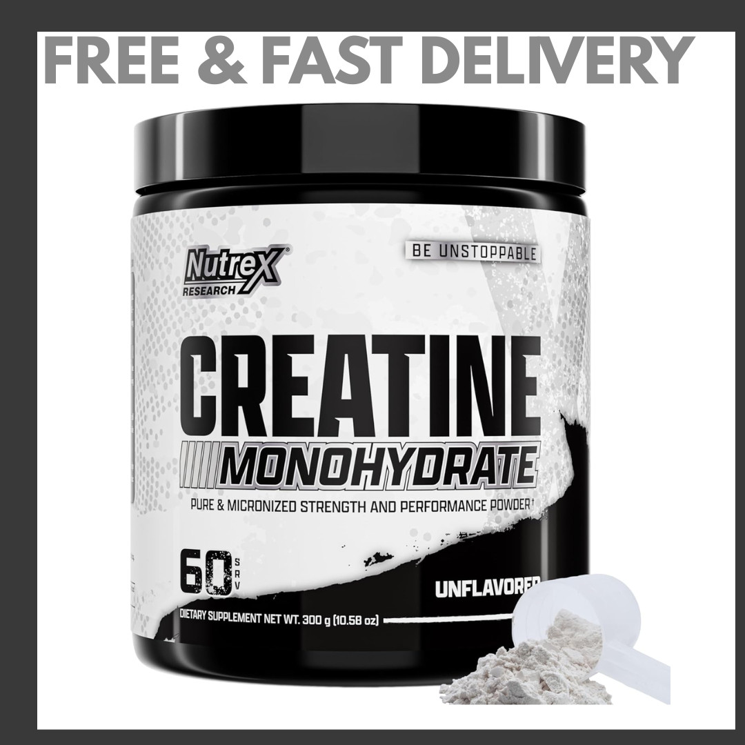 Nutrex Research Creatine Monohydrate Powder 60 Servings | Unflavored 5G Microniz