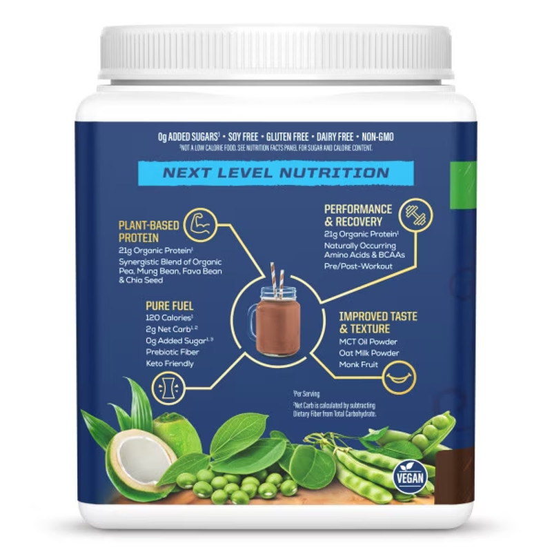 Organic Chocolate Warrior Blend Performance Protein, 17.76 OZ