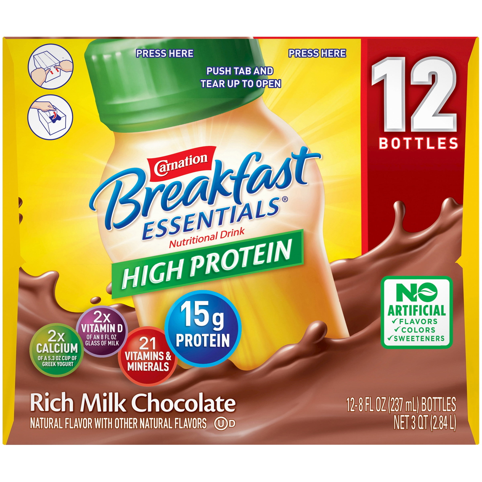 Carnation Breakfast Essentials High Protein Nutritional DrinkRich Milk Chocolate