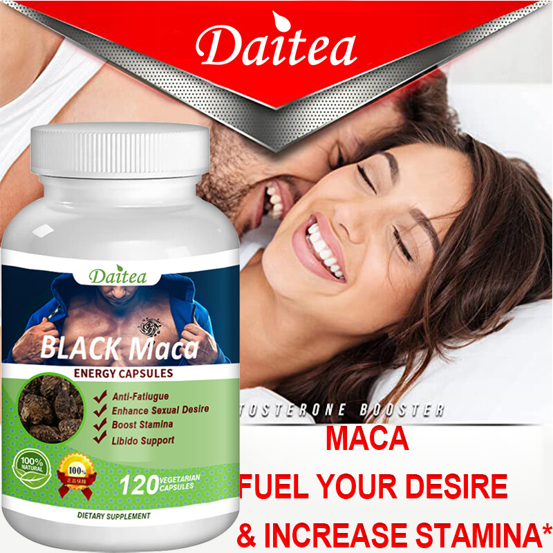 Black Maca Capsules | 30 To120 | Red, Yellow, Black Maca | Enhance Endurance