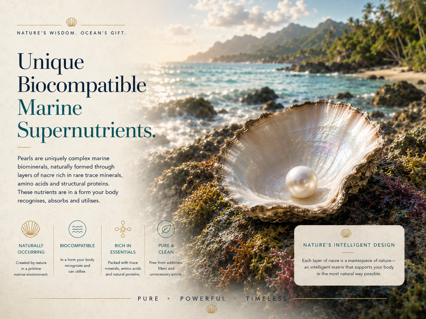 Seawater Pearl Powder 150g – Nano Micronised. Marine Beauty Supplement