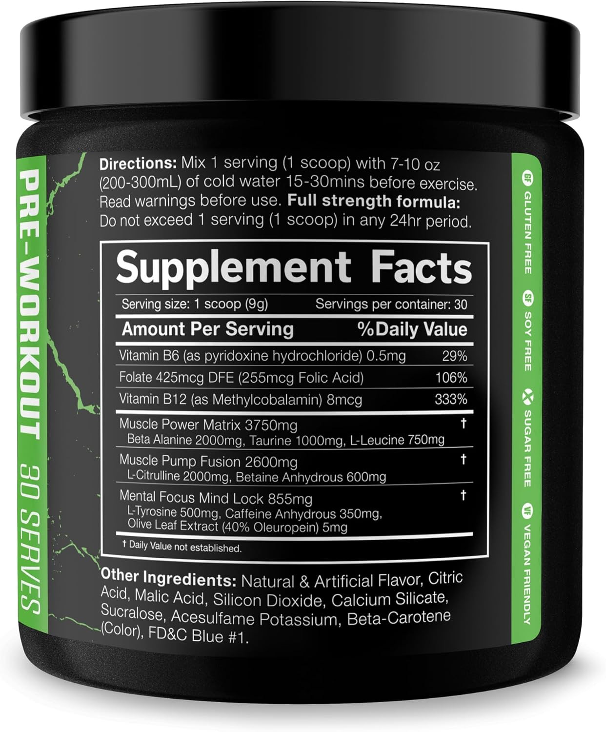 the Shadow! High Stim Preworkout – Pre Workout Powder for Men & Women, High Caff