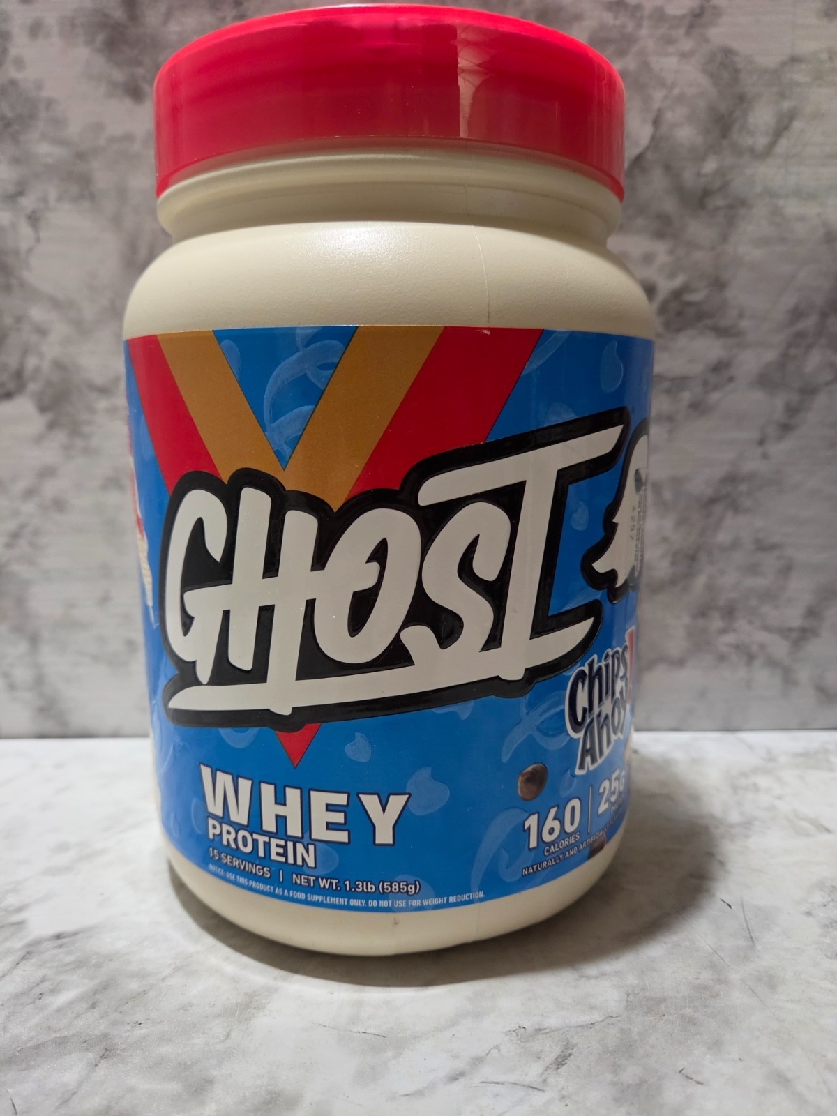 Ghost Whey Protein Powder 25g Chips Ahoy 15 Servings 1.3 LB 8/2027