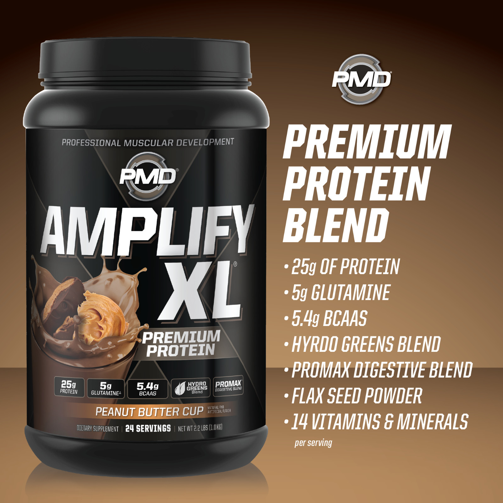 Amplify XL Protein Matrix – Strength & Recovery Peanut Butter Cup (24 Servings)