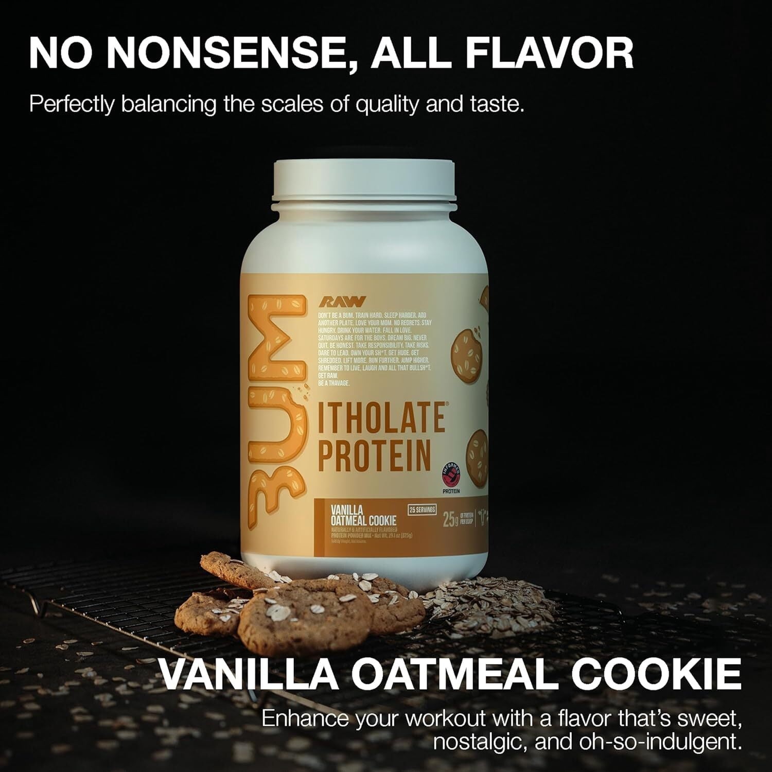 Raw Nutrition BUM Itholate Protein Powder, Growth & Recovery