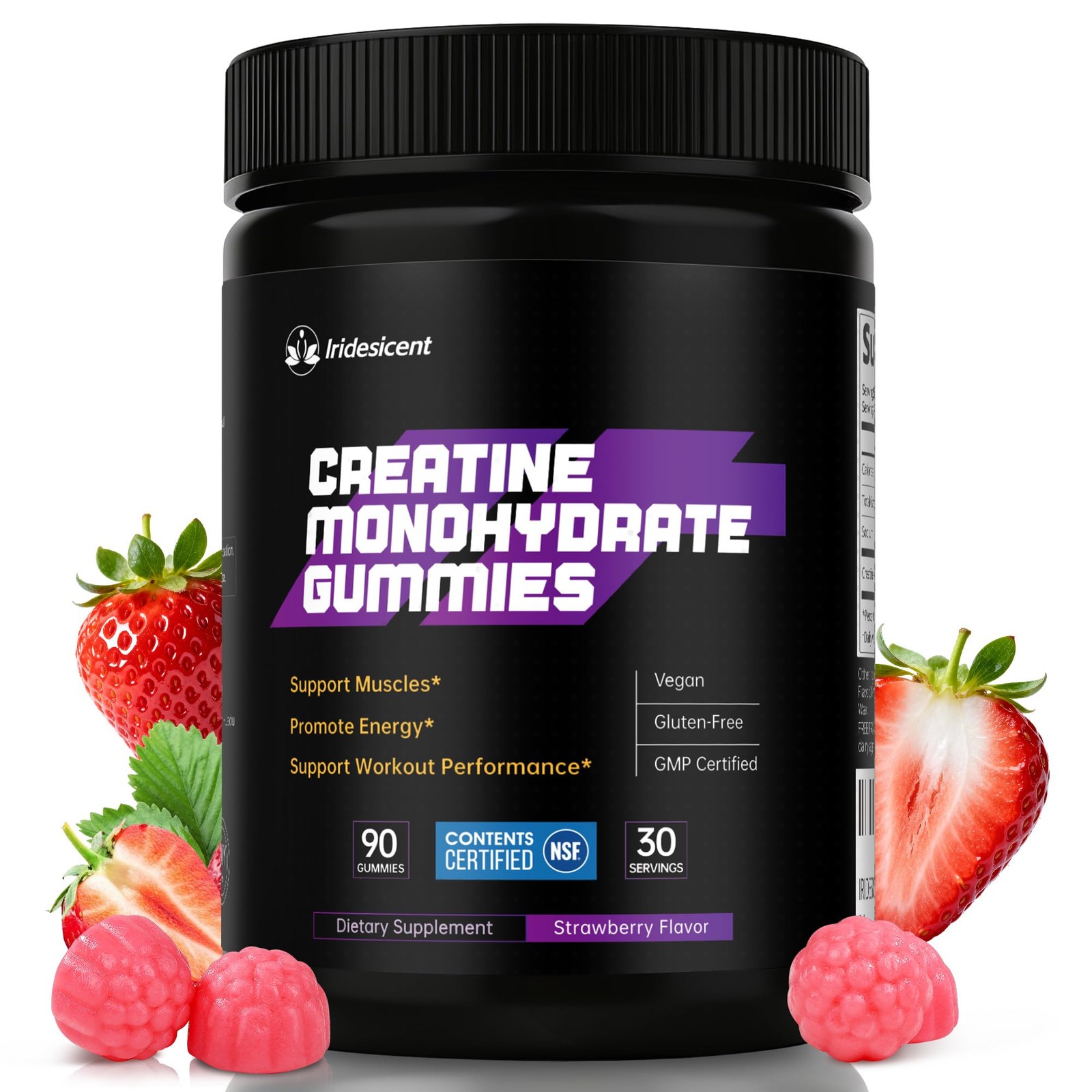 Creatine Gummies 5000mg – NSF Certified Creatine Monohydrate, Sugar Free, Veg…