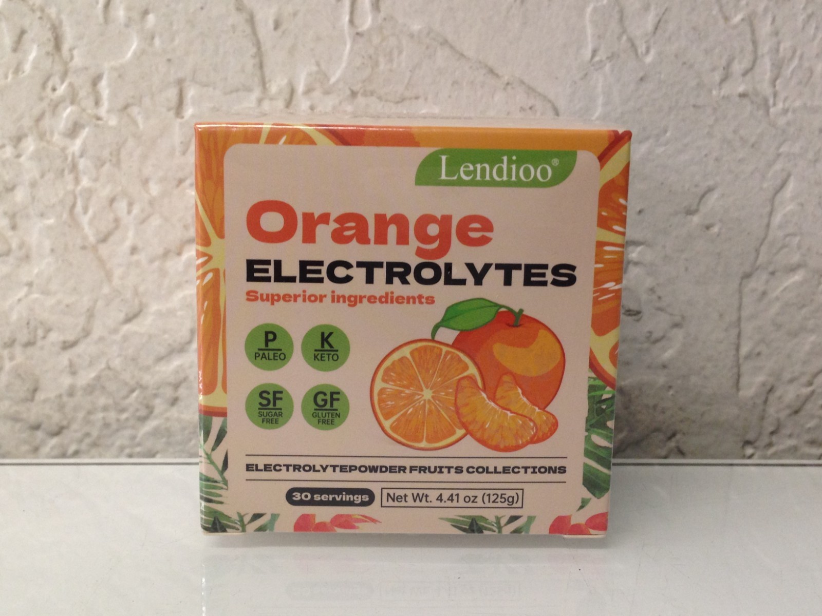 Orange Flavour Electrolytes Powder 4.41 oz Sugar-Free Gluten-Free – 2 Pack