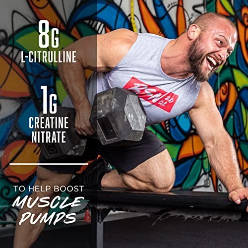 Pre Workout Powder with 8g L-Citrulline & 3.2g Beta-Alanine, 24 Servings, Razzle