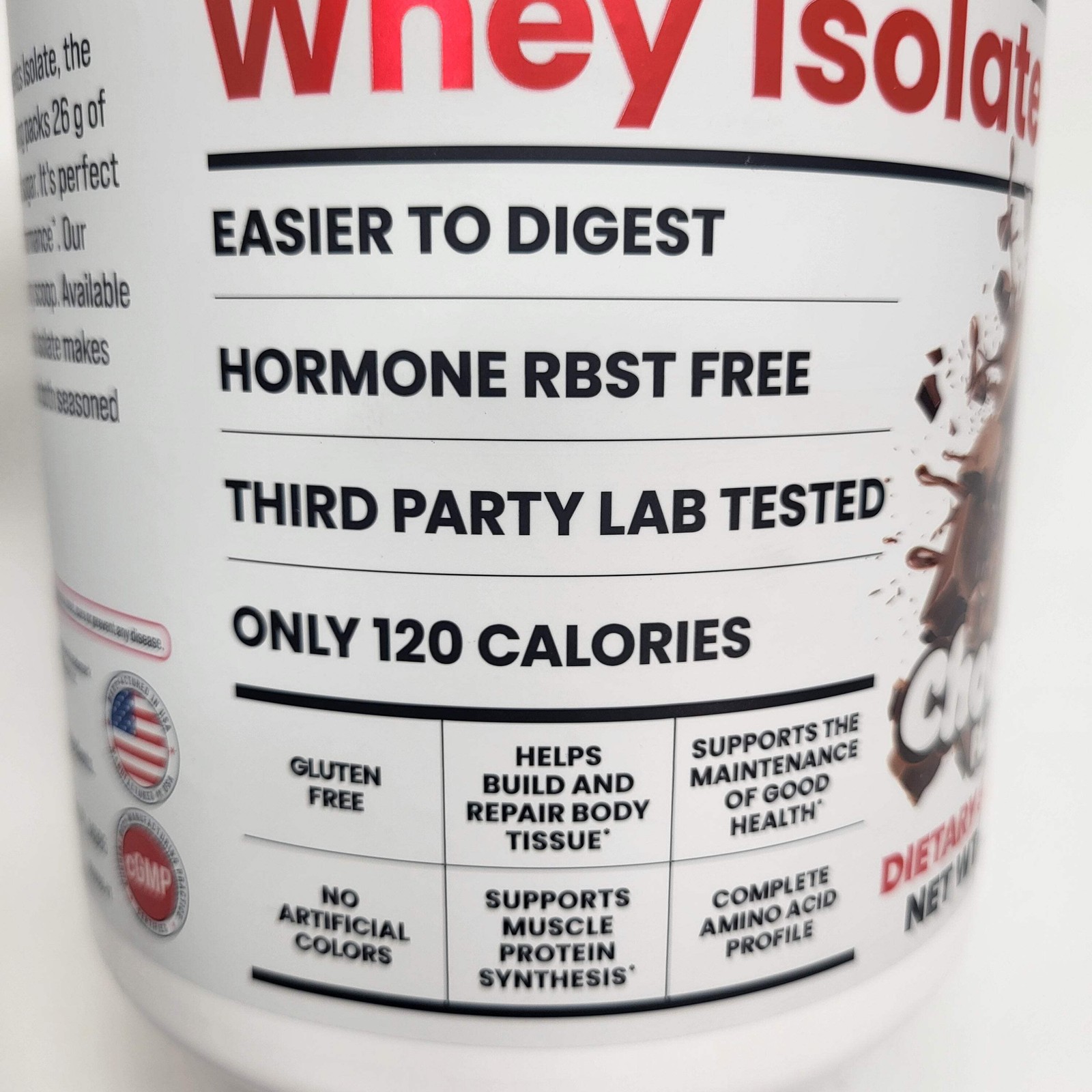 BASIC Basic Whey Isolate Zero-fat High-quality Protein Chocolate 2lbs Bb 12/27 2