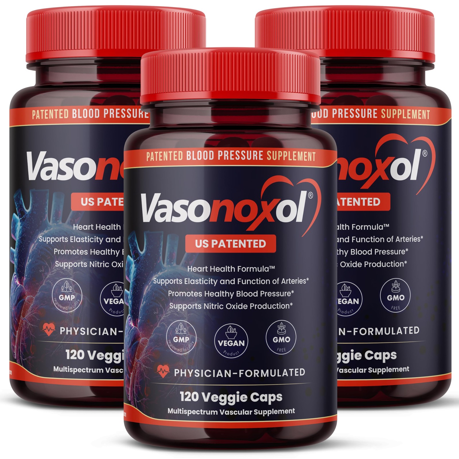 Panoxol Vasonoxol U.S. Patented Nitric Oxide Supplement For Blood –
