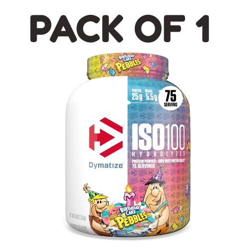 Dymatize ISO100 – Birthday Cake – 25g Protein – 5 lb – Pack of 1