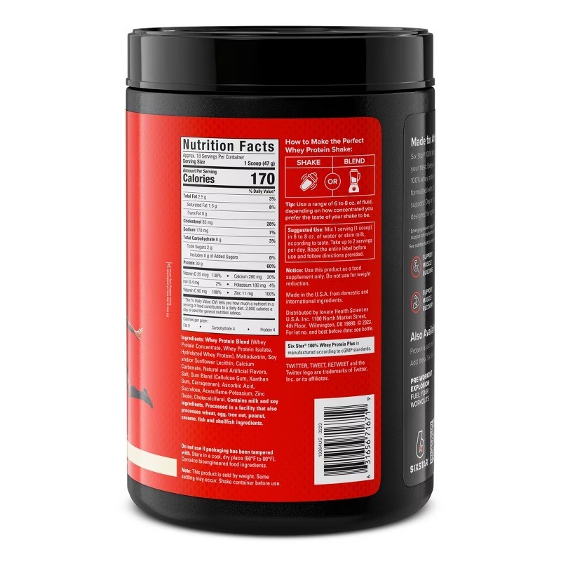 100% Whey Protein Plus – Vanilla Cream: Gluten-Free Muscle Growth Powder