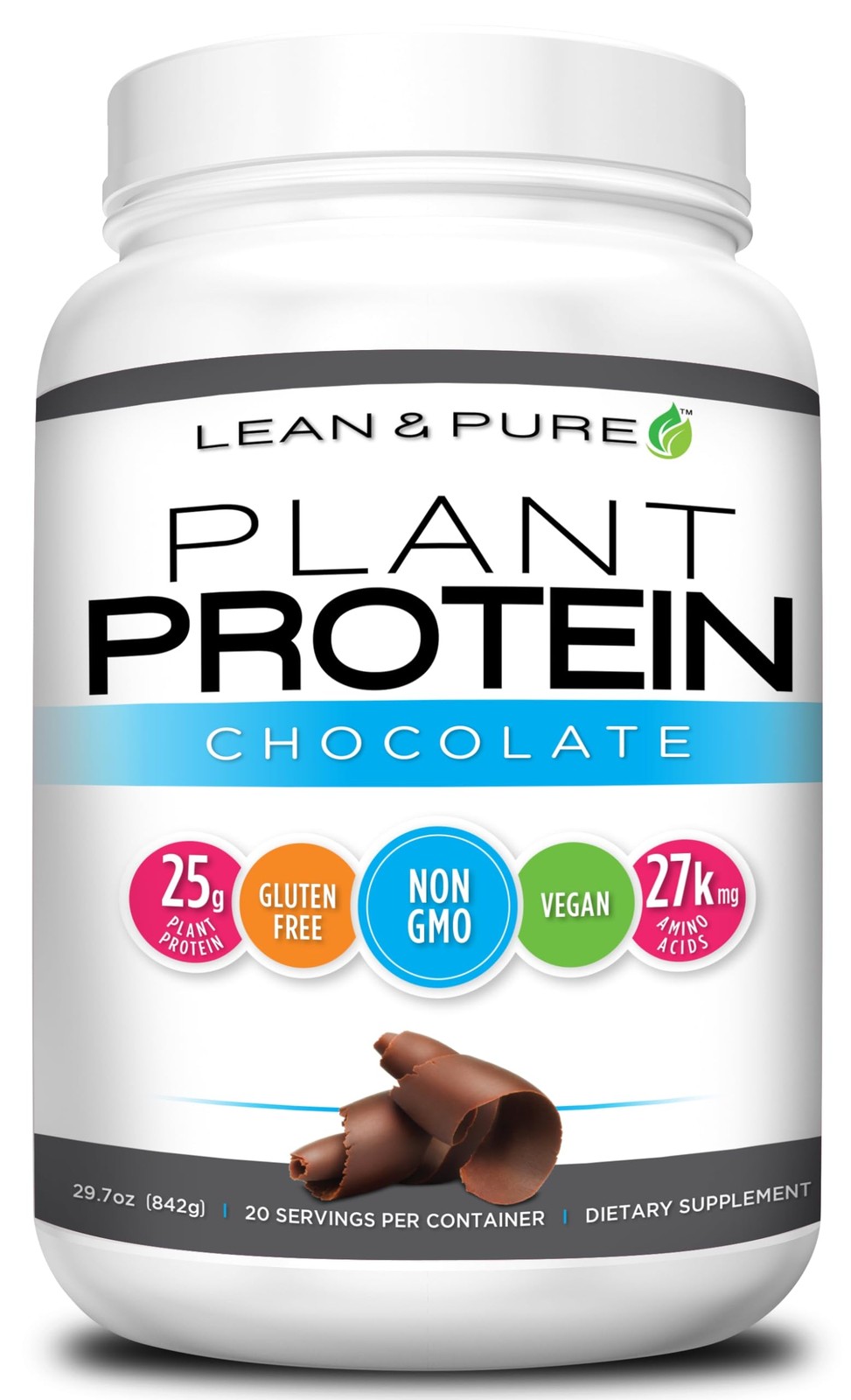 Olympian Labs Lean Pure Plant Protein 25G Of Protein Non Gmo Vegan Gluten Free.