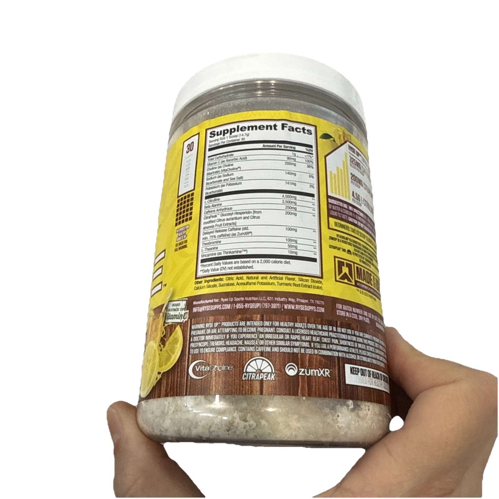 Ryse Country Time Loaded Pre Lemonade 💯 Original From The Vitamins Depot