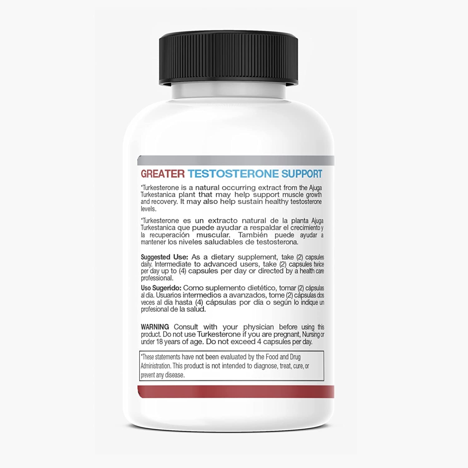 Planet Source Turkesterone 10% Extract Ajuga Turkestasnica 1000 mgs 60 capsules