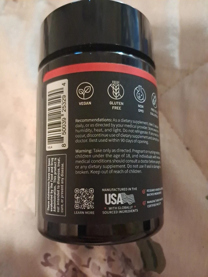 Snap Supplements Nitric Oxide Booster Pre Workout, Muscle Builder 60 Capsules