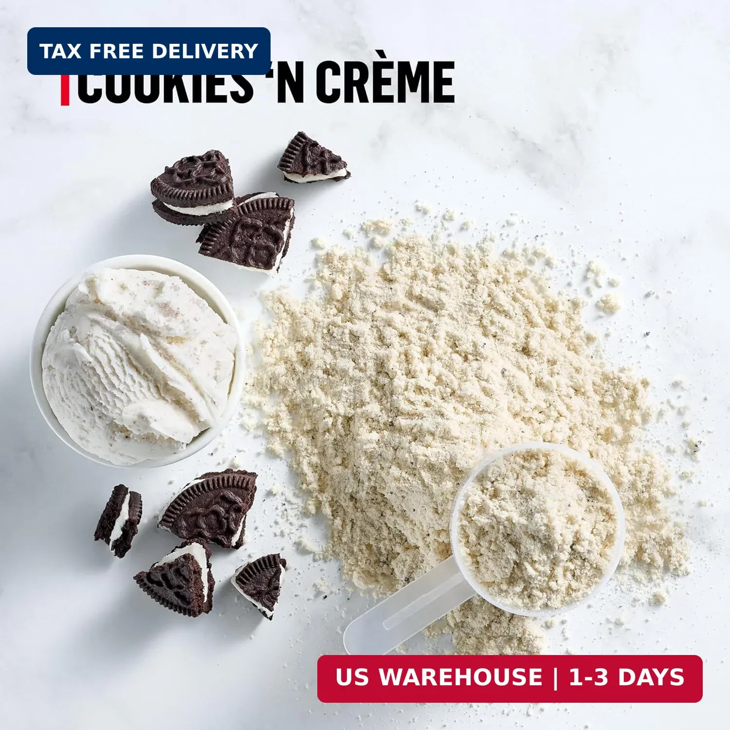 Muscle Milk Genuine Protein Powder, Cookies ‘N Crème, 1.93 Pounds, 13 Servings,