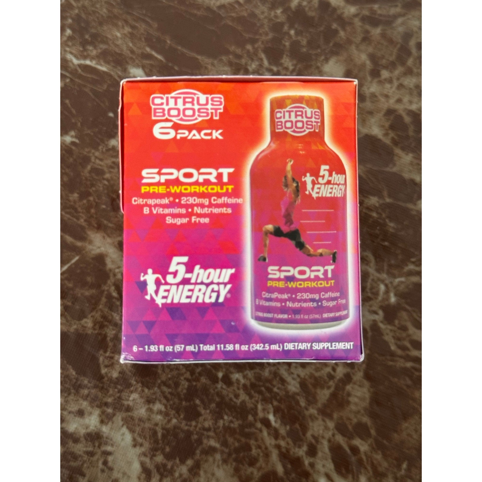 5-HOUR ENERGY Pre-Workout Shot — Sport Citrus Boost 6 Count