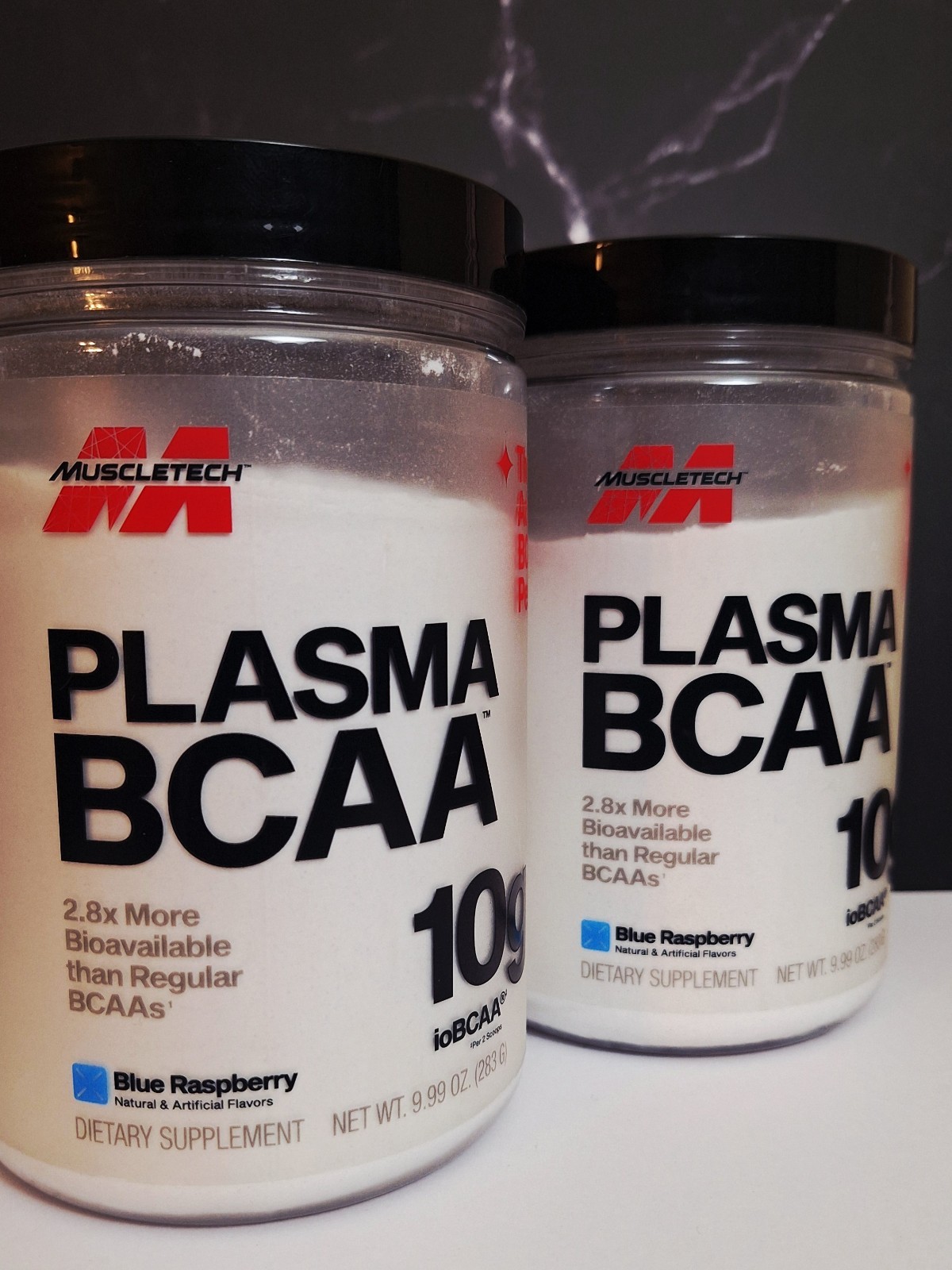 2 Tubs MuscleTech Plasma BCAA, Blue Raz, 30 Serv, Fast Absorption, 05/2028✨️
