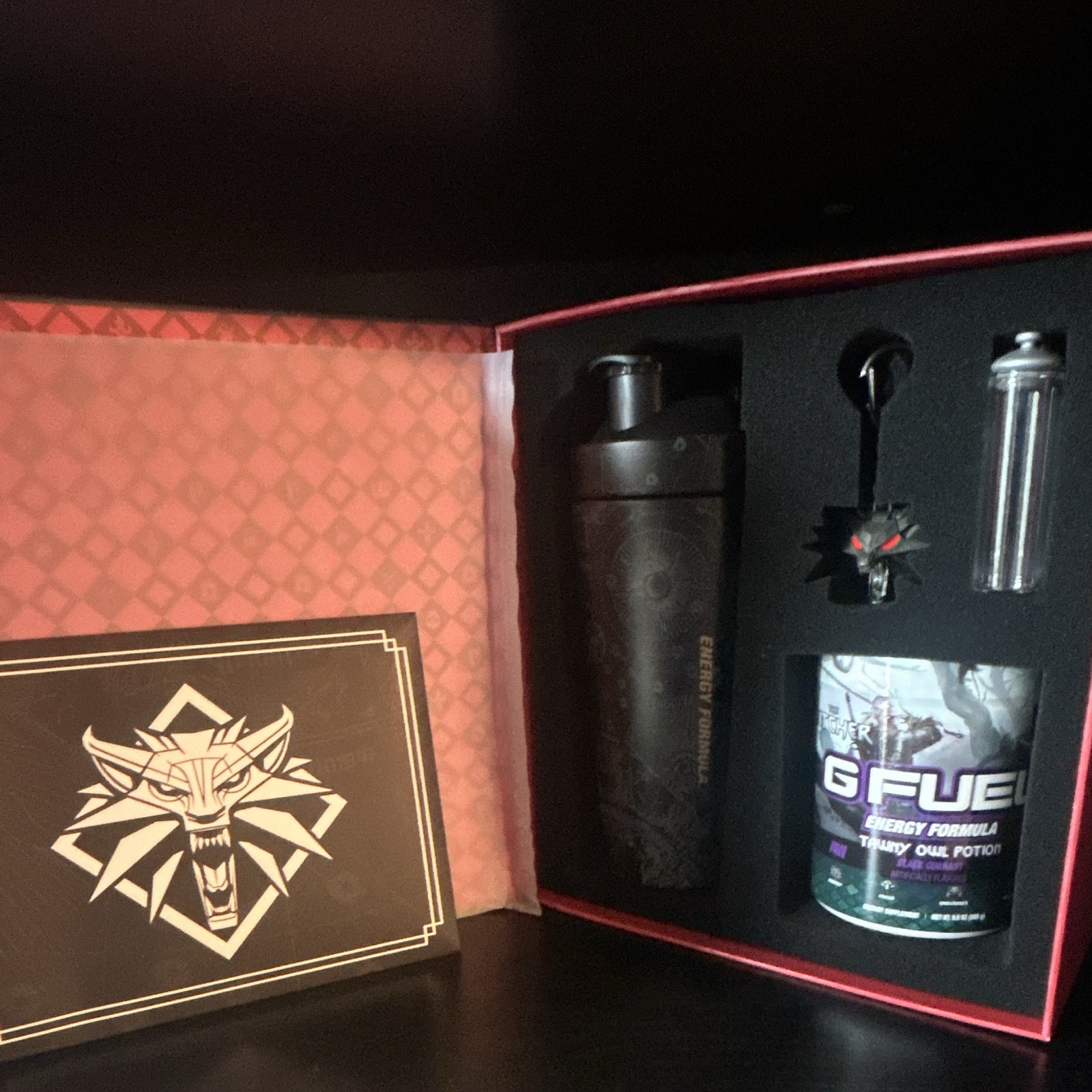 G FUEL The Witcher Tawny Owl Potion Energy Formula Powder Collector Box Set