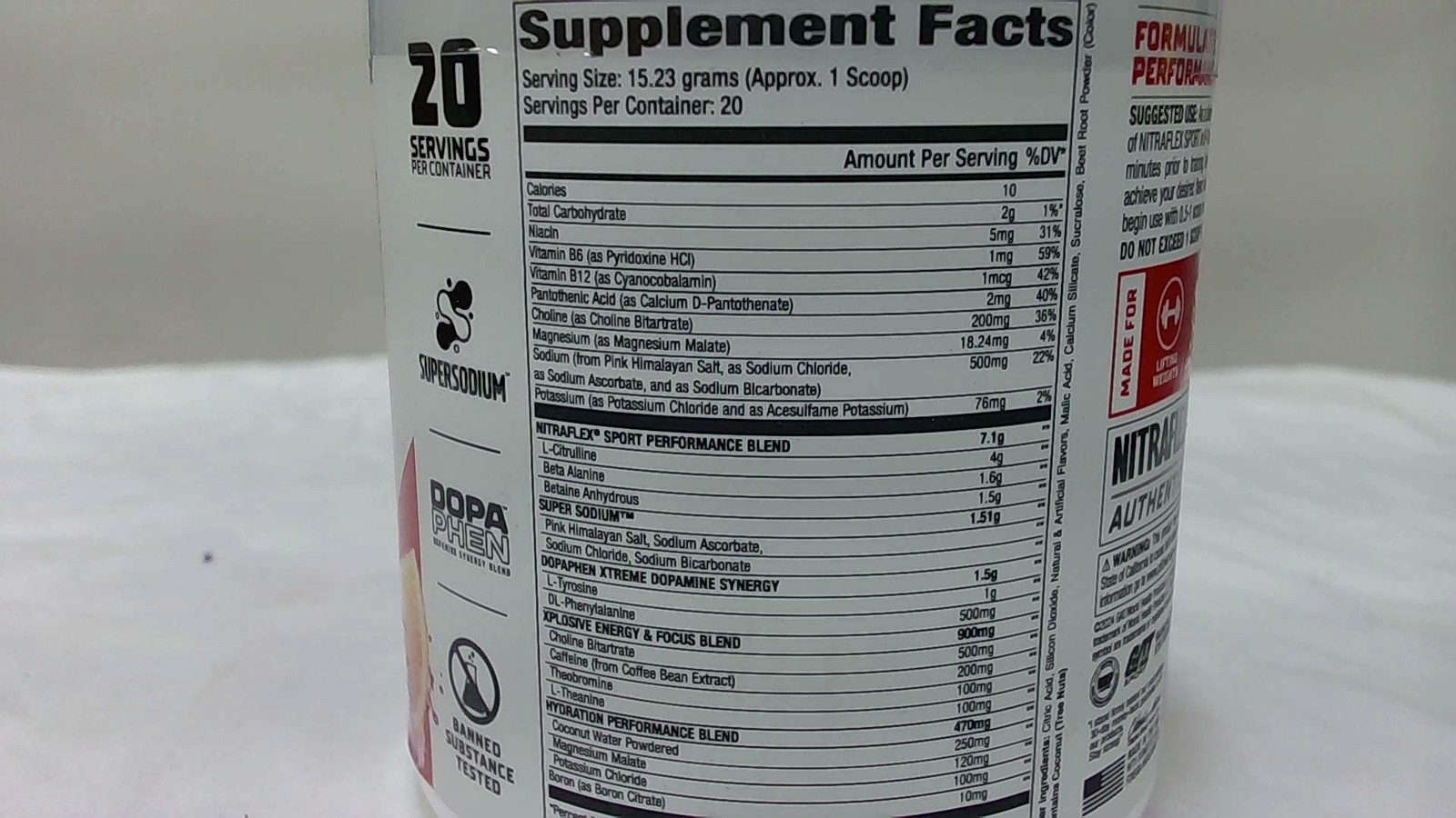 GAT Sport Nitraflex Sport Pre-Workout Fruit Punch 10.74oz
