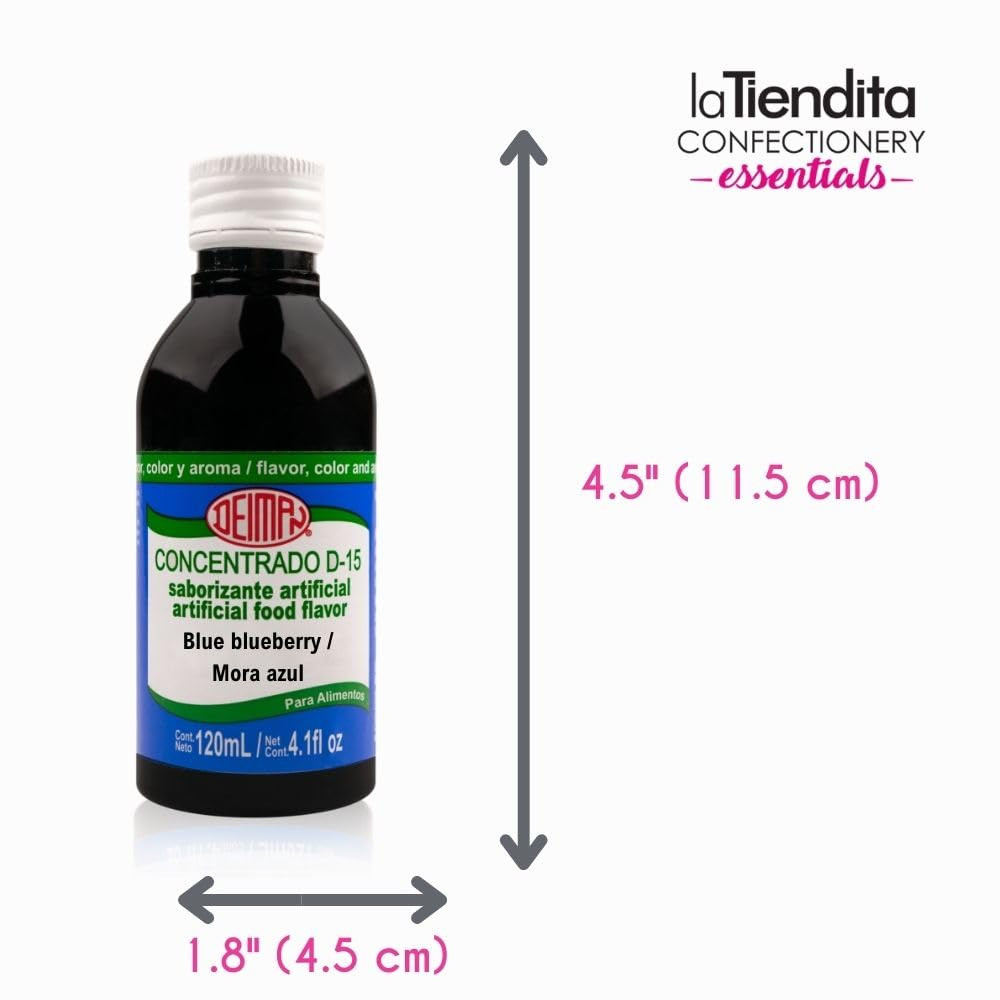 Deiman Artificial Food Flavoring Blue Blueberry Concentrate D-15(4 Fl Oz)