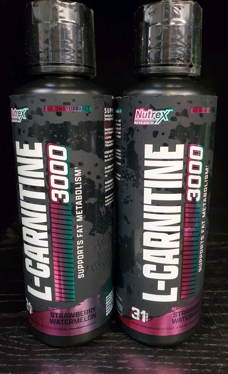 (2) Nutrex Liquid Carnitine 3000 Liquid Fat Burning – Strawberry Watermelon