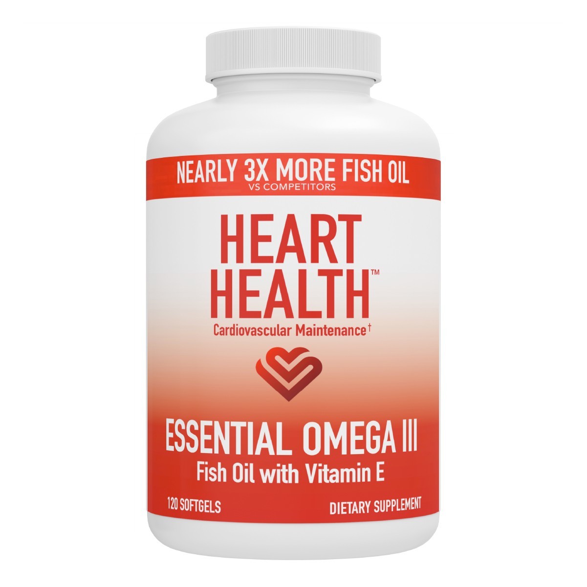 Heart Health Essentials: Omega 3 Fish Oil with Vitamin E