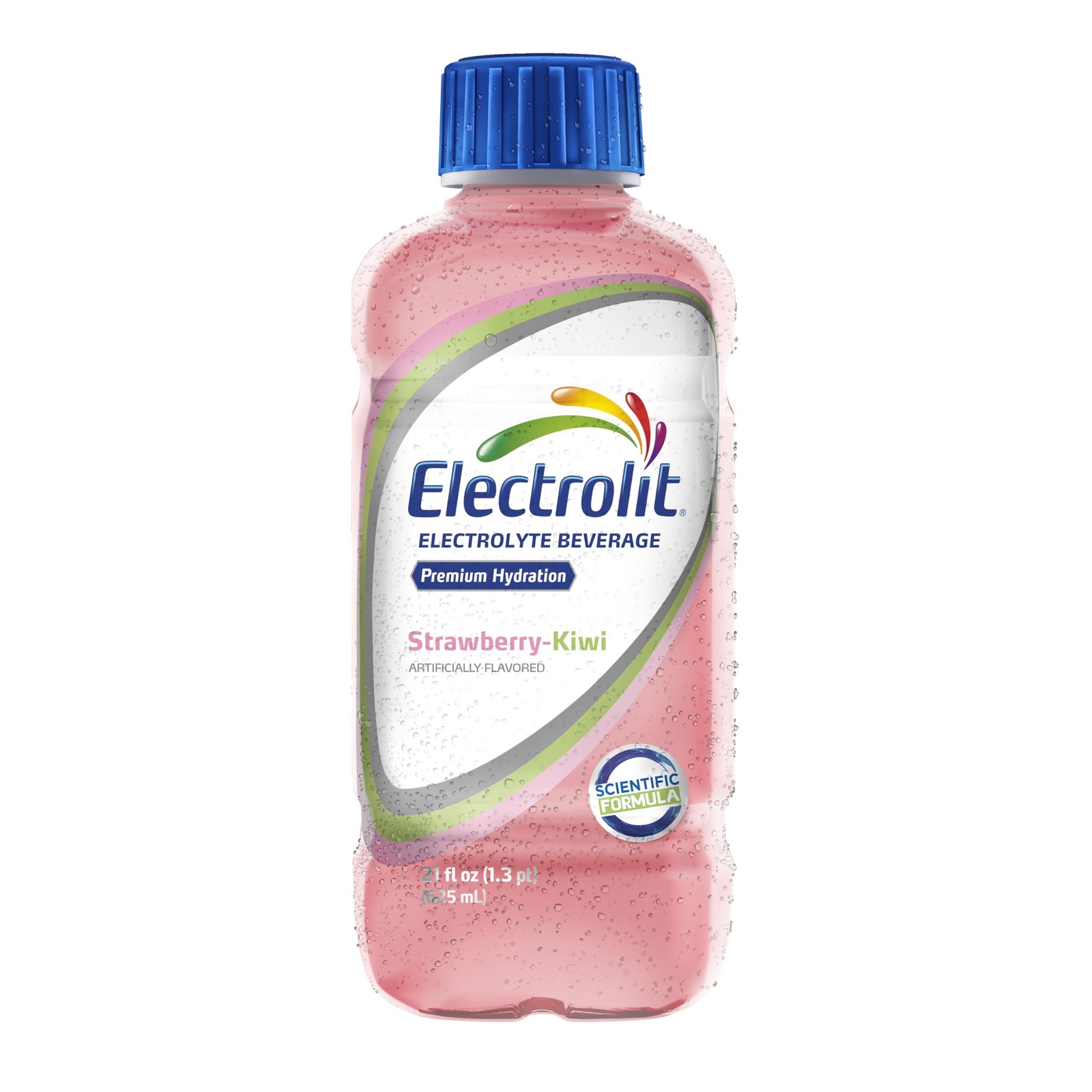Electrolit, Electrolyte Beverage, 21 FL Oz (Pack of 12), Strawberry-Kiwi