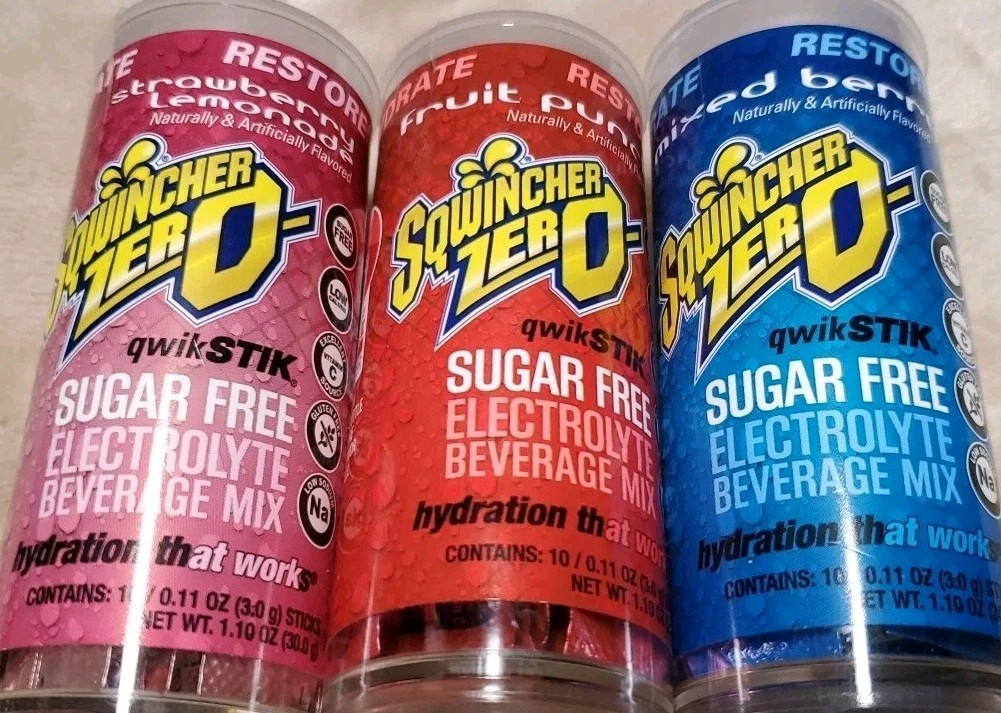 3 Packs Of 10 Sqwincher Qwik Stik Powder Mix 3 Different Randomly Picked Flavors