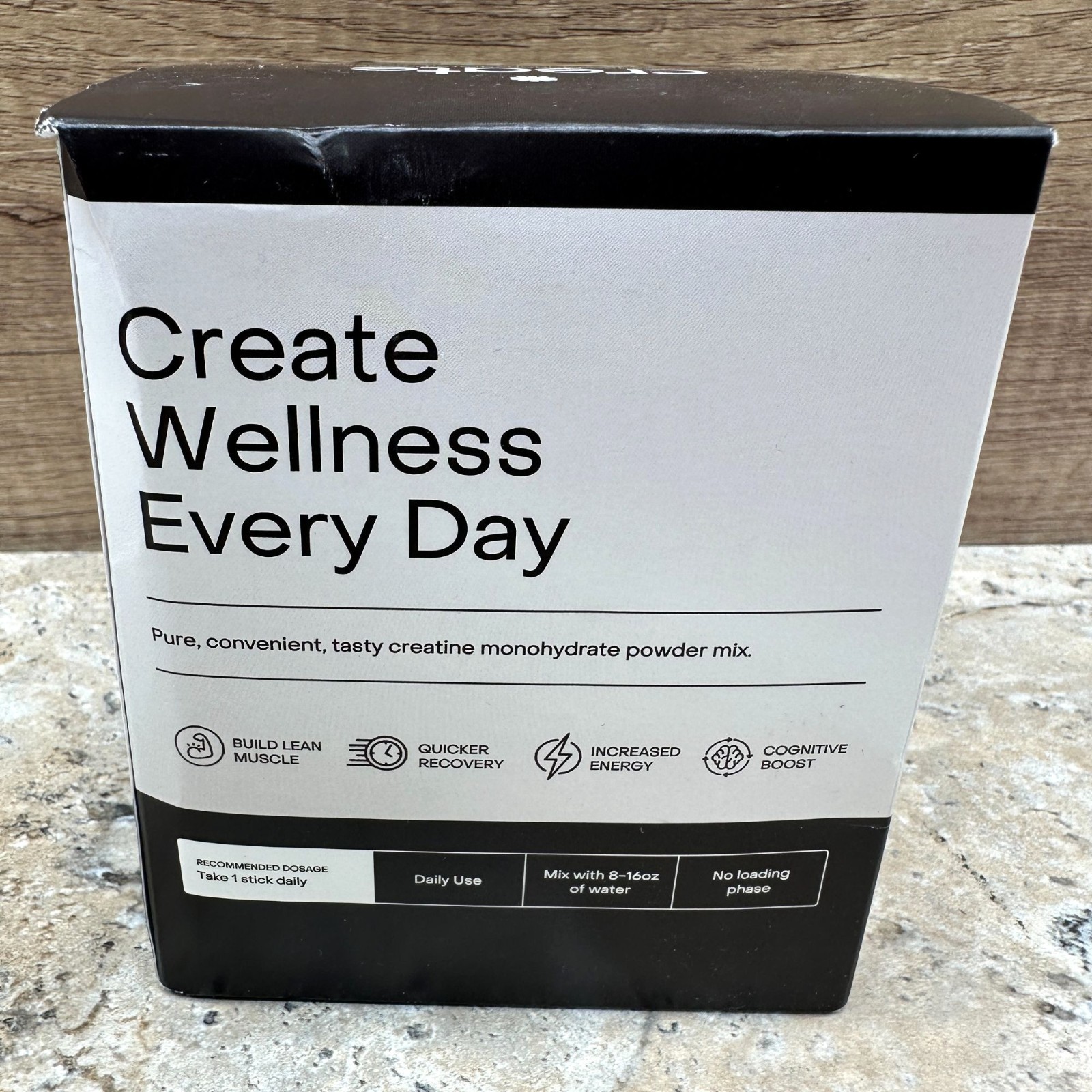 Create Creatine Monohydrate Powder Unflavored 30ct On-The-Go Stick Packs 08/2027