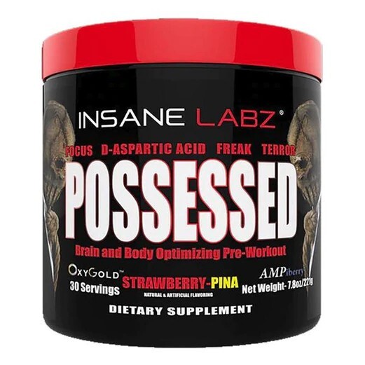 Insane Labz Possessed Premium Test Boosting Pre-Workout 30 Servings 3 Flavors