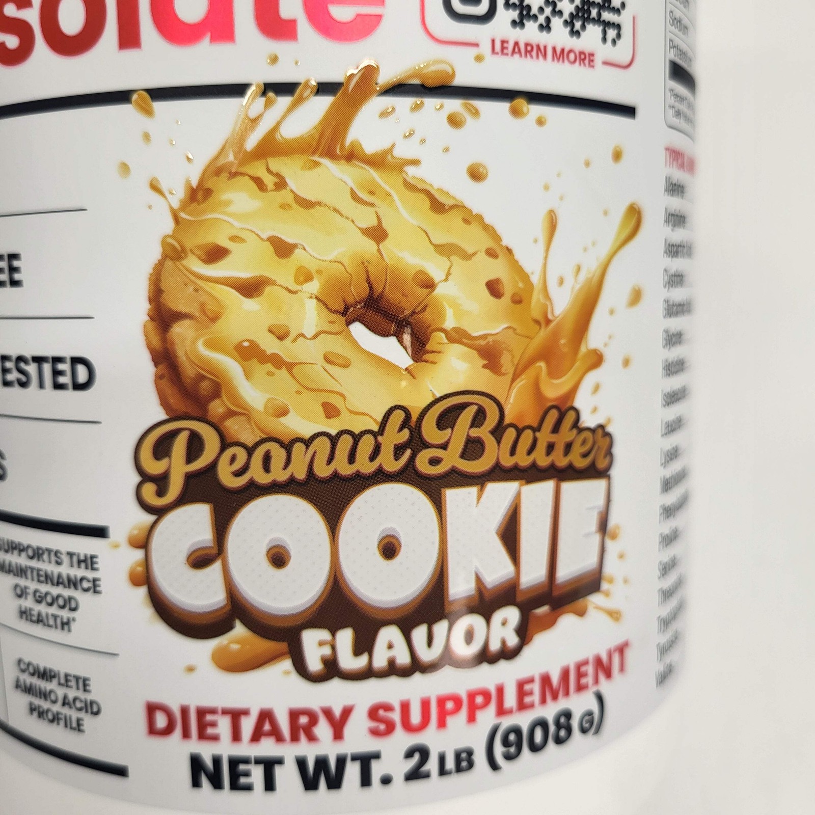 BASIC Basic Whey Isolate Protein Peanut Butter Cookie 2lbs Bb 12/27 2lbs