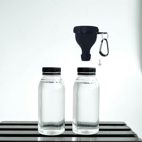 2 Pack Premium Protein Powder Containers – Portable Pre Workout 2Pcs 50ml Black