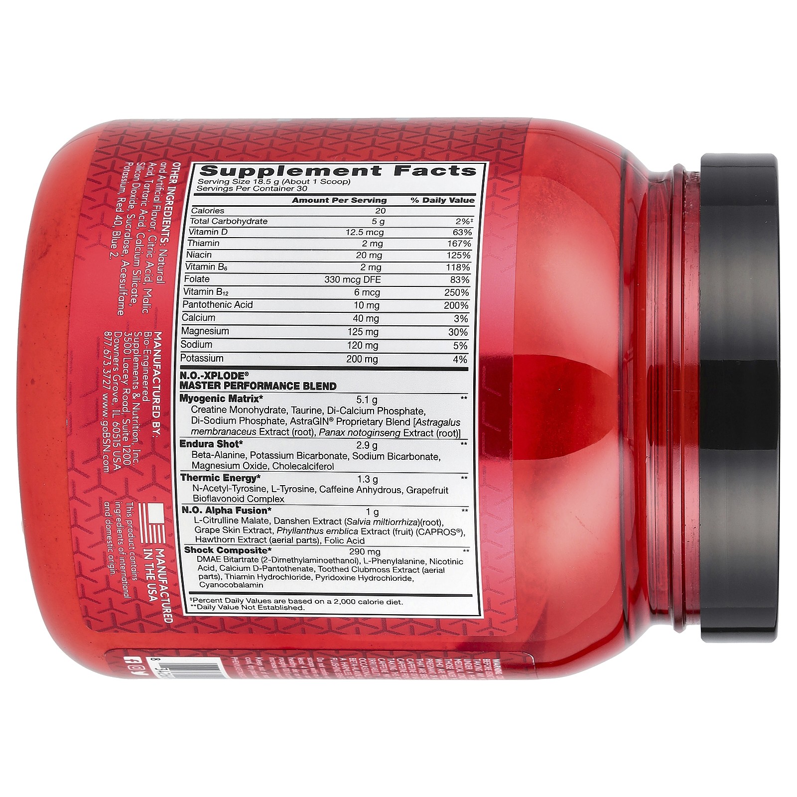 N.O.-Xplode, Legendary Pre-Workout, Grape, 1.22 lbs (555 g)