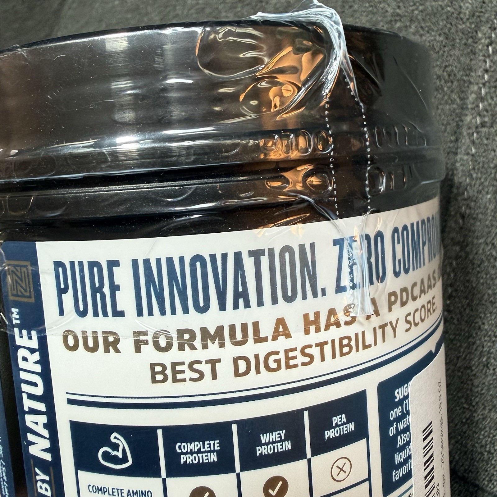 Zhou Complete Protein Vanilla 100% Vegan Protein, No Sugar Added (19.9oz)